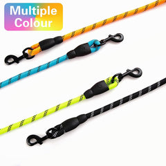 Dog Leash | 3M Reflective Dog Rope | Soft Comfortable Handle | Heavy Duty Belt Hook | (Suitable Up to 10KG - Small Breed) - 5 Feet Long (S - Neon Orange)