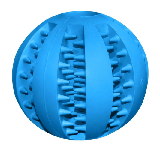 Food Dispensing Chew Ball for Dogs – Interactive, Durable Toy for Mental Stimulation, Play, and Healthy Eating, Non-Toxic and Easy to Use-Blue