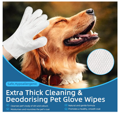 Pet Wipes Full Hand (Gloves) – 6 PCS Set of Thick Cleaning Gloves