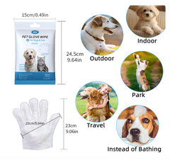 Pet Wipes Full Hand (Gloves) – 6 PCS Set of Thick Cleaning Gloves