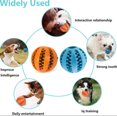 Food Dispensing Chew Ball for Dogs – Interactive, Durable Toy for Mental Stimulation, Play, and Healthy Eating, Non-Toxic and Easy to Use-Blue