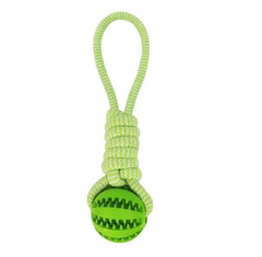 Dog Ball with Rope Interactive Dog Toy for Puzzle Feeders Dog Rope Toy Orange